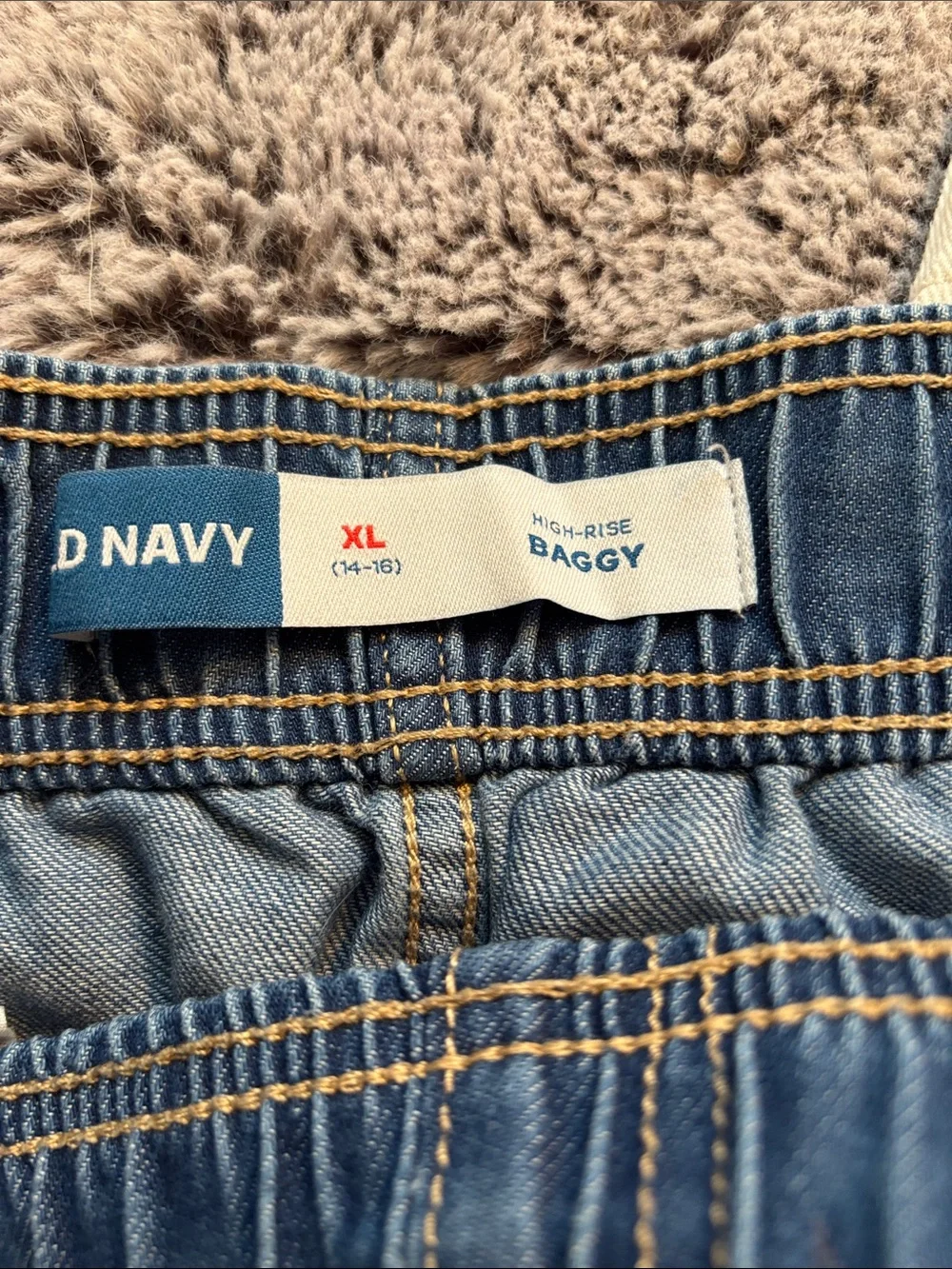 Lot of 4 Old Navy Girls High Rise Baggy Jeans